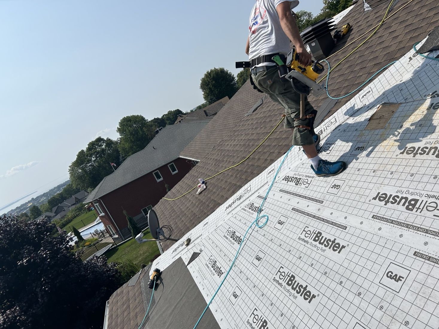 GAF roofing underlayment installation
